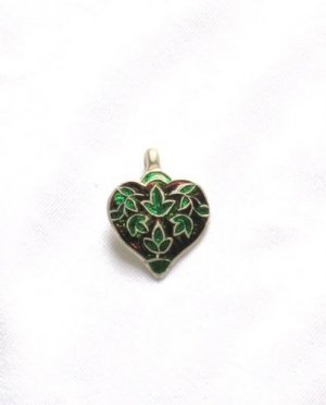 Enameled Pendant in Sterling Silver
