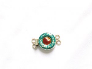 Enameled Pendant in Sterling Silver