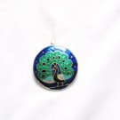 Enameled Pendant in Sterling Silver