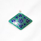 Enameled Pendant in Sterling Silver