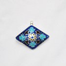 Enameled Pendant in Sterling Silver