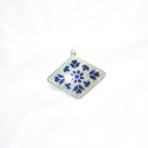 Enameled Pendant in Sterling Silver