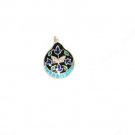 Enameled Pendant in Sterling Silver