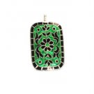 MN093       Enameled Pendant in Sterling Silver
