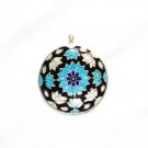 Enameled Pendant in Sterling Silver