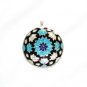Enameled Pendant in Sterling Silver