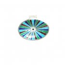 Enameled Pendant in Sterling Silver