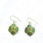 Enameled Earrings in Sterling Silver