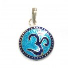 Enameled Pendant in Sterling Silver