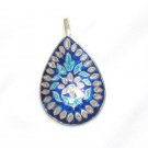 Enameled Pendant in Sterling Silver