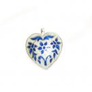Enameled Pendant in Sterling Silver