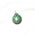 Enameled Pendant in Sterling Silver