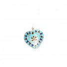 Enameled Pendant in Sterling Silver