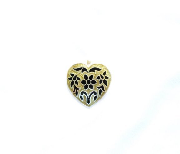 Enameled Pendant in Sterling Silver