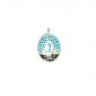Enameled Pendant in Sterling Silver
