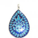 Enameled Pendant in Sterling Silver