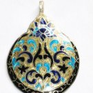 Enameled Pendant in Sterling Silver