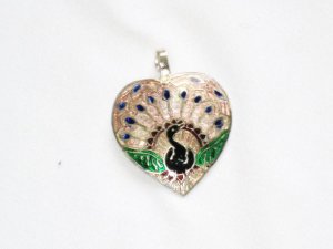 Enameled Pendant in Sterling Silver