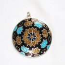 Enameled Pendant in Sterling Silver