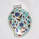 Enameled Pendant in Sterling Silver