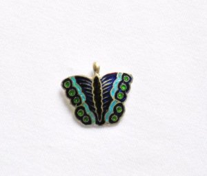Enameled Pendant in Sterling Silver