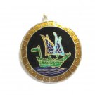 Enameled Pendant in Sterling Silver
