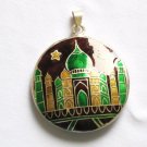 Enameled Pendant in Sterling Silver