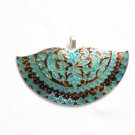Enameled Pendant in Sterling Silver