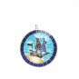 Enameled Pendant in Sterling Silver