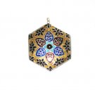 Enameled Pendant in Sterling Silver