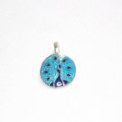Enameled Pendant in Sterling Silver