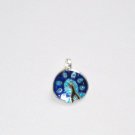 Enameled Pendant in Sterling Silver