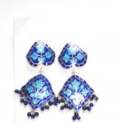 MN195     Enameled Earrings in Sterling Silver