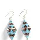 MN197      Enameled Earrings in Sterling Silver