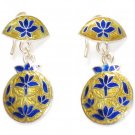 MN201       Enameled Earrings in Sterling Silver