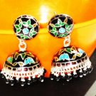 MN202   Enameled Earrings in Sterling Silver