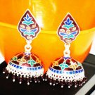MN203    Enameled Earrings in Sterling Silver