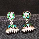 MN205   Enameled Earrings in Sterling Silver