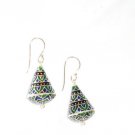 MN208 Enameled Earrings in Sterling Silver