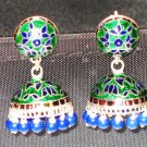 MN209  Enameled Earrings in Sterling Silver