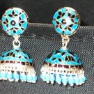 MN211     Enameled Earrings in Sterling Silver