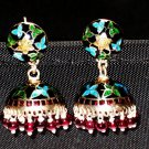 MN212 Enameled Earrings in Sterling Silver