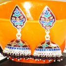 MN213 Enameled Earrings in Sterling Silver