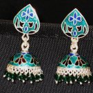MN214 Enameled Earrings in Sterling Silver