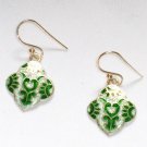 Enameled Earrings in Sterling Silver