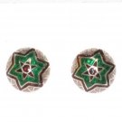 MN220       Enameled Earrings in Sterling Silver