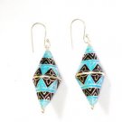 MN231       Enameled Earrings in Sterling Silver