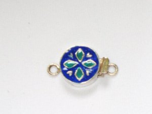 MN232       Enameled Pendant in Sterling Silver
