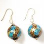 MN234       Enameled Earrings  in Sterling Silver