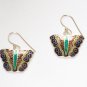 MN235       Enameled Earrings  in Sterling Silver